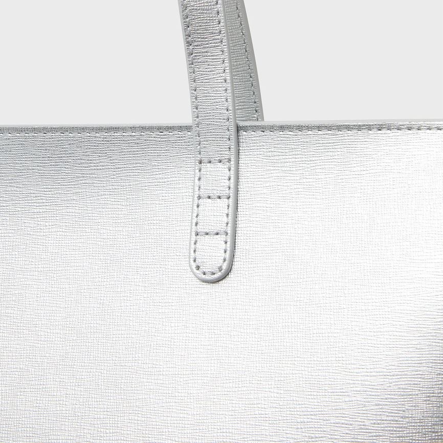 Women's Mansur Gavriel Small Zip Tote Bags Silver | AU 8509QG